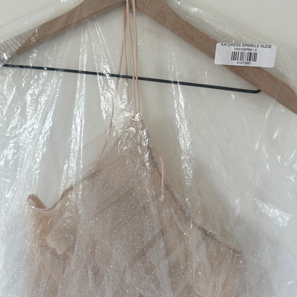 Sparkle Nude Dress by The Bar - Picture 5 of 6